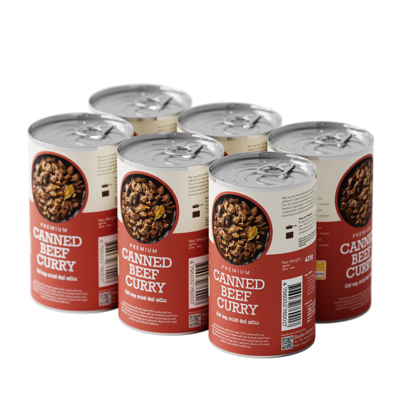 Sri Lankan Spicy Canned Beef Curry 425g